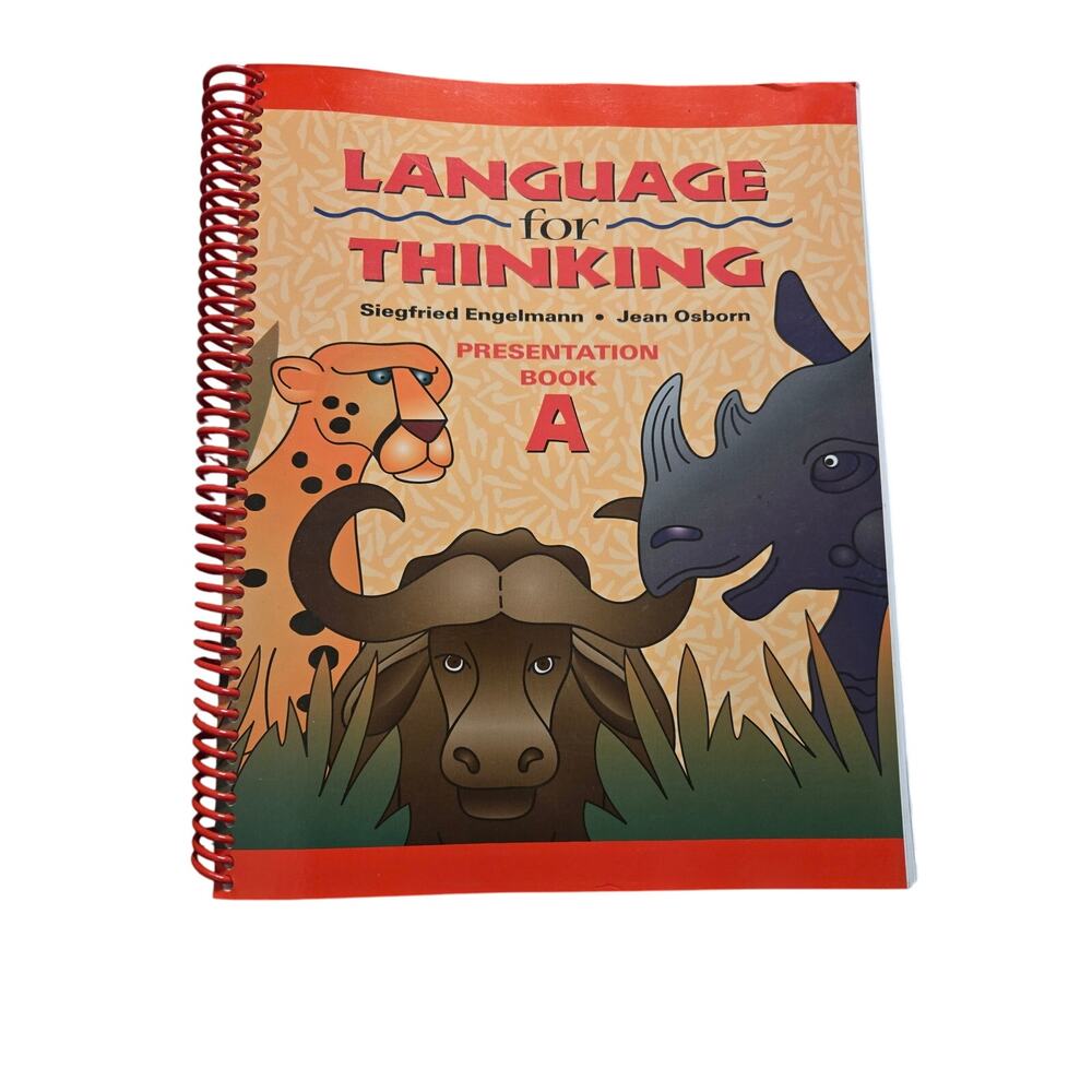 SRA Language for Thinking TEACHER Presentation Book A Engelmann 0026848848